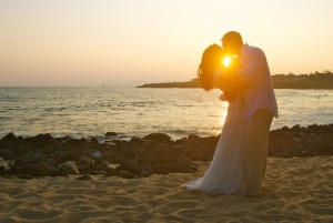 kauai sunset wedding photos