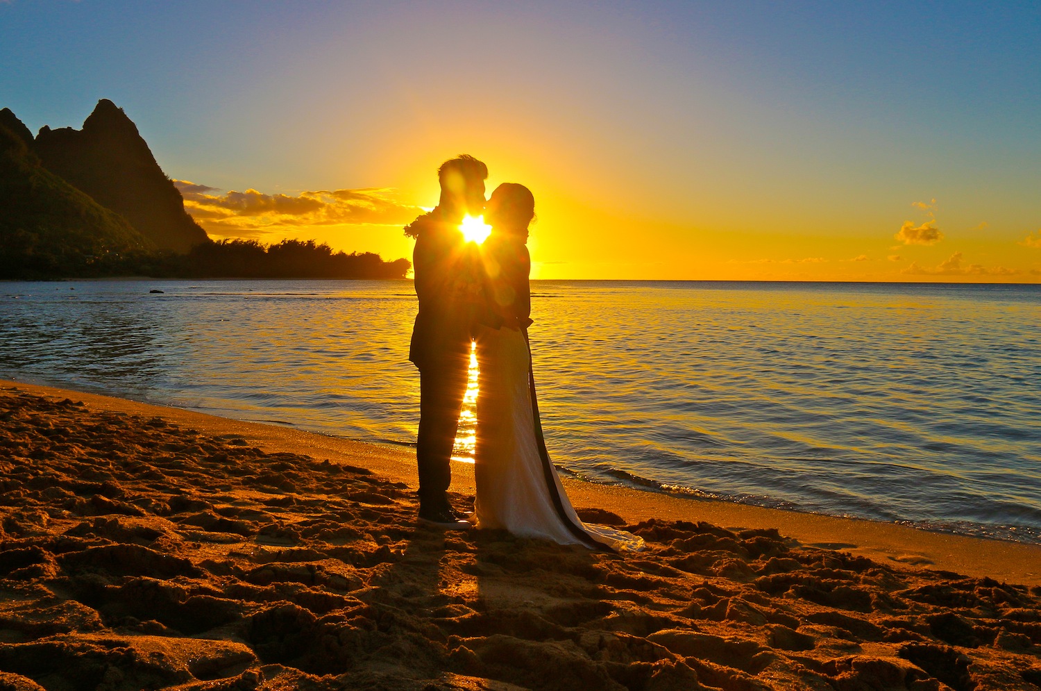 kauai wedding photography sunset