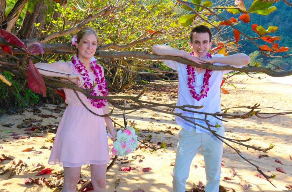 Swiss Couple Gets Married on Kauai: Sandra and Patrick (Featured Wedding)